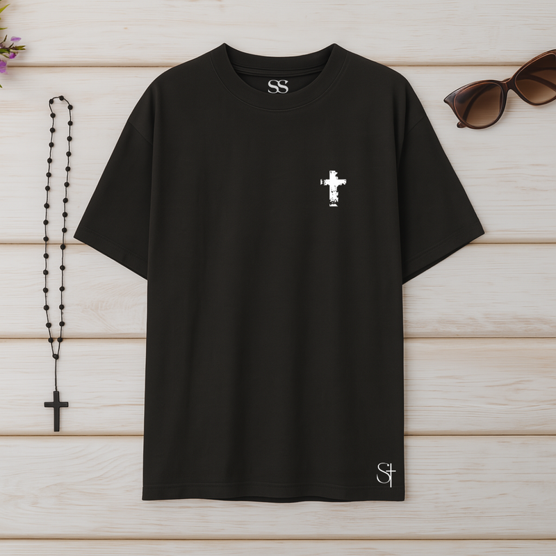 Camiseta Oversized Porque Ele Vive