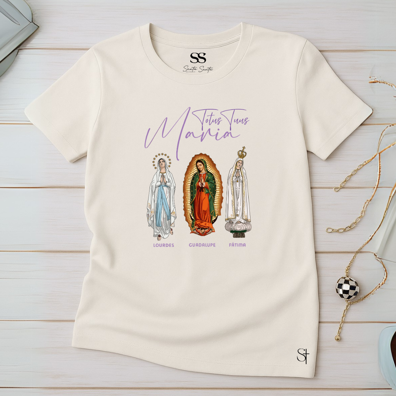Camiseta Feminina Consagração A Maria