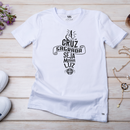 Camiseta Feminina Branca Cruz Sagrada