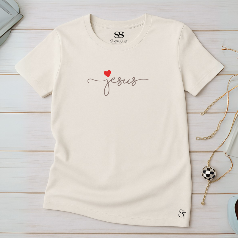 Camiseta Feminina Amor De Jesus