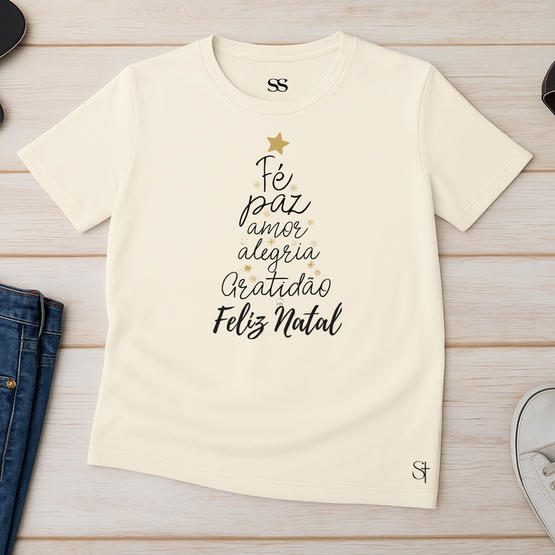 Camiseta Masculina Amor Alegria e Gratidão