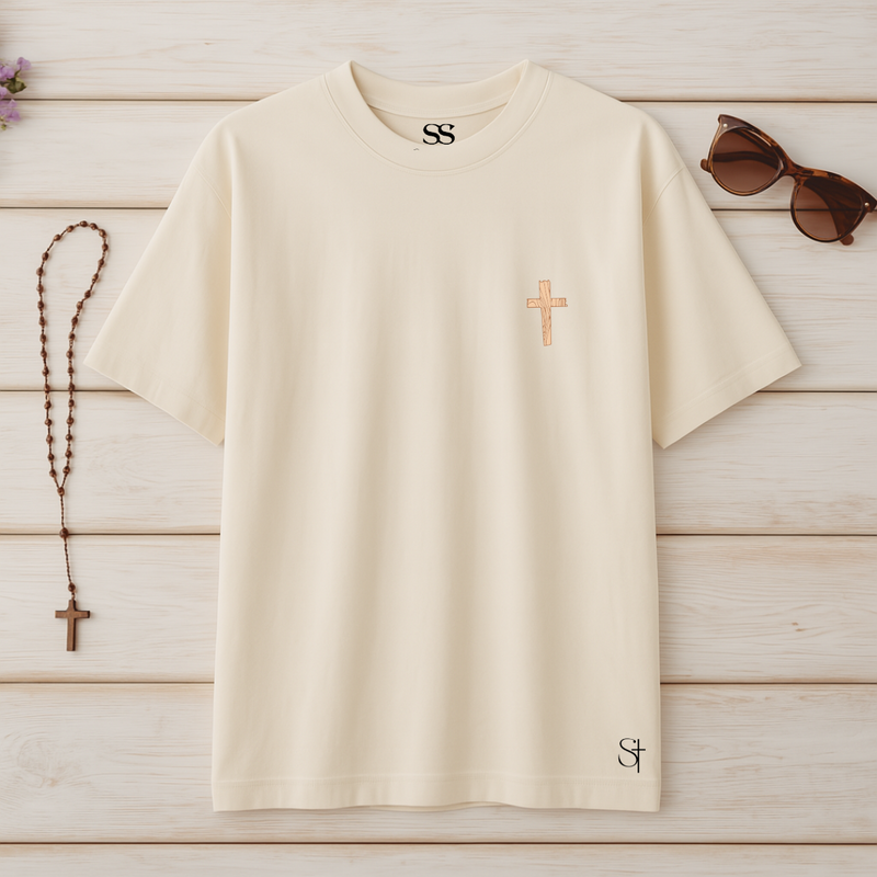 Camiseta Oversized Confie No Senhor