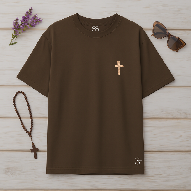 Camiseta Oversized Confie No Senhor