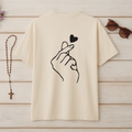 Camiseta Oversized Cruz Minimalista