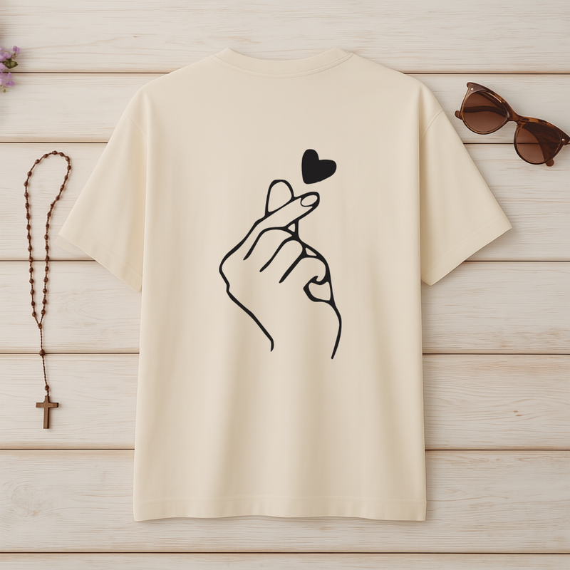 Camiseta Oversized Cruz Minimalista