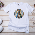 Camiseta Feminina Branca Nossa Senhora Azulejo