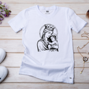 Camiseta Feminina Branca Mãe Maria