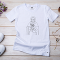 Camiseta Feminina Branca São Tomás de Aquino
