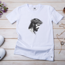 Camiseta Feminina Branca Jesus Face