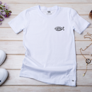 Camiseta Feminina Branca Peixe Minimalista
