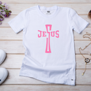 Camiseta Feminina Branca Cruz