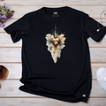 Camiseta Feminina Preta Coração Coroa