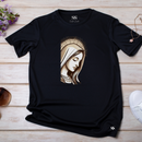 Camiseta Feminina Preta Mãe Maria de Nazaré