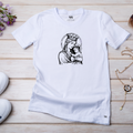 Camiseta Feminina Branca Maria e sua Criança