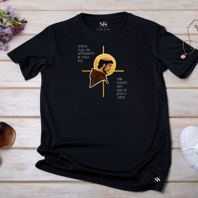 Camiseta Feminina Preta Amor e Ódio