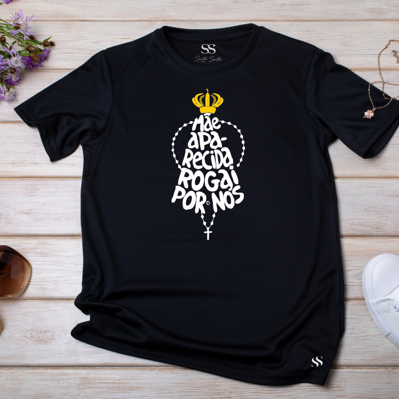 Camiseta Feminina Preta Rogai Por Nos
