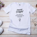 Camiseta Feminina Branca Seja Corajoso