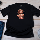 Camiseta Masculina Preta Moisés Desenho