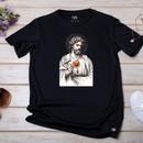 Camiseta Feminina Preta Coração Ardente