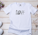 Camiseta Feminina Branca Amor A Ele