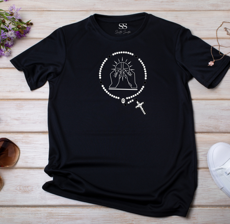 Camiseta Feminina Preta Hóstia