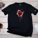 Camiseta Feminina Preta Sangue Da Cruz