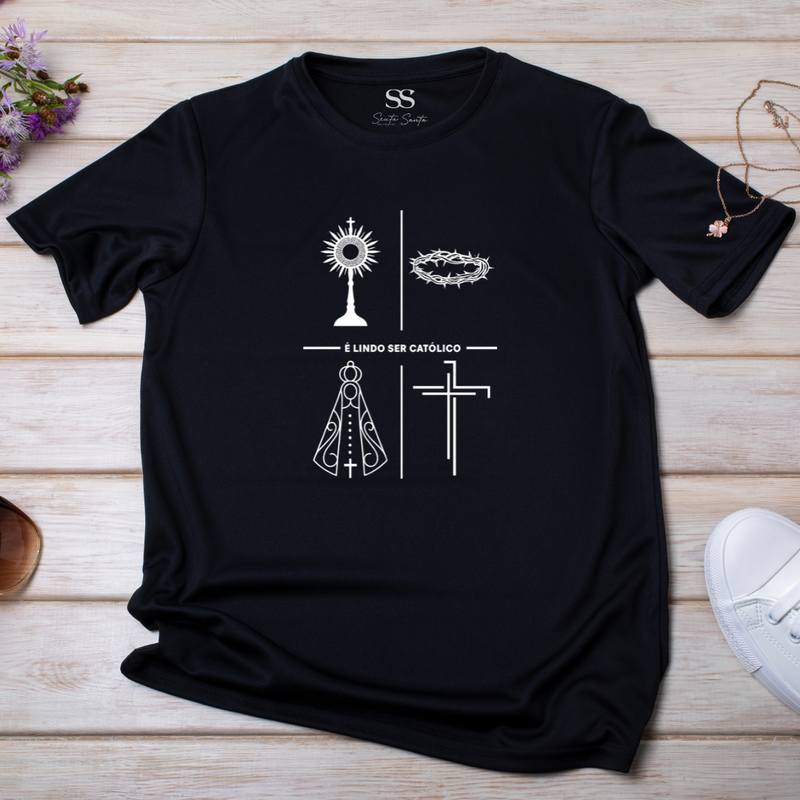Camiseta Feminina É Lindo Ser Católico