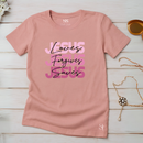 Camiseta Feminina Ele Ama, Perdoa E  Salva