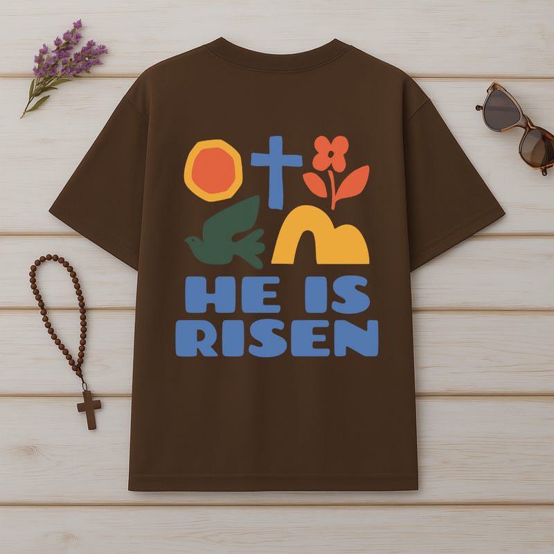Camiseta Oversized He Is Risen