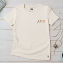 Camiseta Feminina Jesus Letras Minimalista