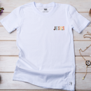 Camiseta Feminina Jesus Letras Minimalista