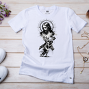 Camiseta Feminina Branca O Peso De Ser Ele