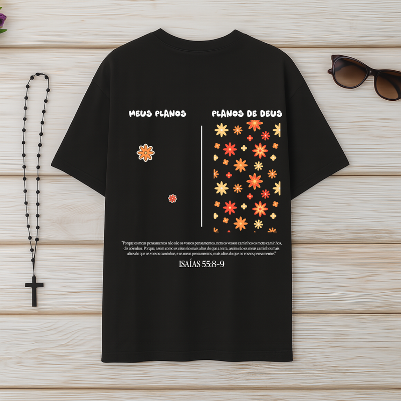 Camiseta Oversized Planos De Deus