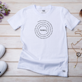Camiseta Feminina Branca Amém Frase