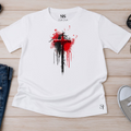 Camiseta Masculina Branca Sangue Da Cruz