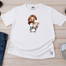 Camiseta Branca Masculina Jesus Desenho