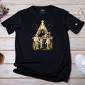 Camiseta Feminina Preta Peregrinos Da Fé