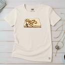 Camiseta Feminina Off-White Bíblia e Rosário