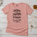 Camiseta Feminina Rosa Jesus é o Caminho