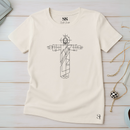Camiseta Feminina Off-White Traços De Jesus