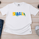 Camiseta Masculina Brasil A Vitoria Vem Do Senhor