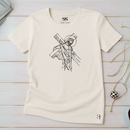 Camiseta Feminina Off-White Cubismo De Jesus