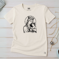 Camiseta Feminina Off-White Maria e Sua Criança