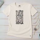 Camiseta Feminina Off-White Eu Creio