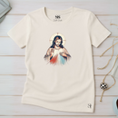 Camiseta Feminina Off-White Jesus Olhais Por Nós