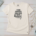 Camiseta Feminina Off-White Tudo Começa Com Um Ave Maria