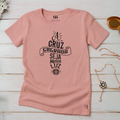 Camiseta Feminina Rosa Cruz Sagrada