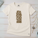 Camiseta Feminina Off-White Apenas Jesus Pode Salvar