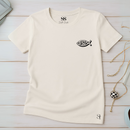 Camiseta Feminina Off-White Peixe Minimalista