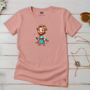 Camiseta Feminina Rosa Noé Desenho
